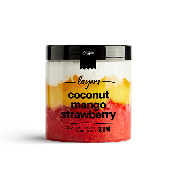 Coconut Mango Strawberry Sorbet