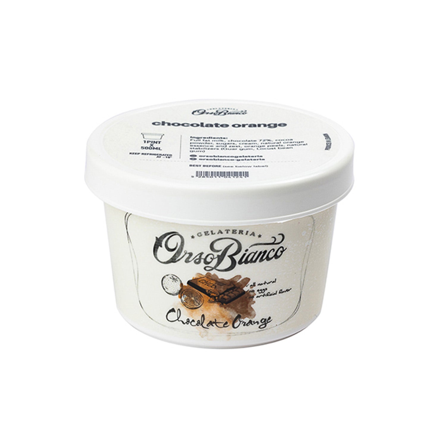 Chocolate Orange Gelato 500ml