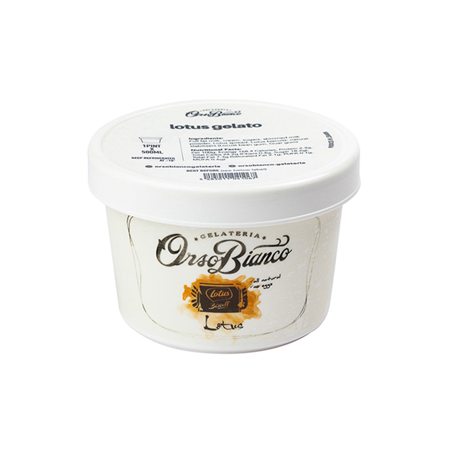 Lotus Gelato 500ml