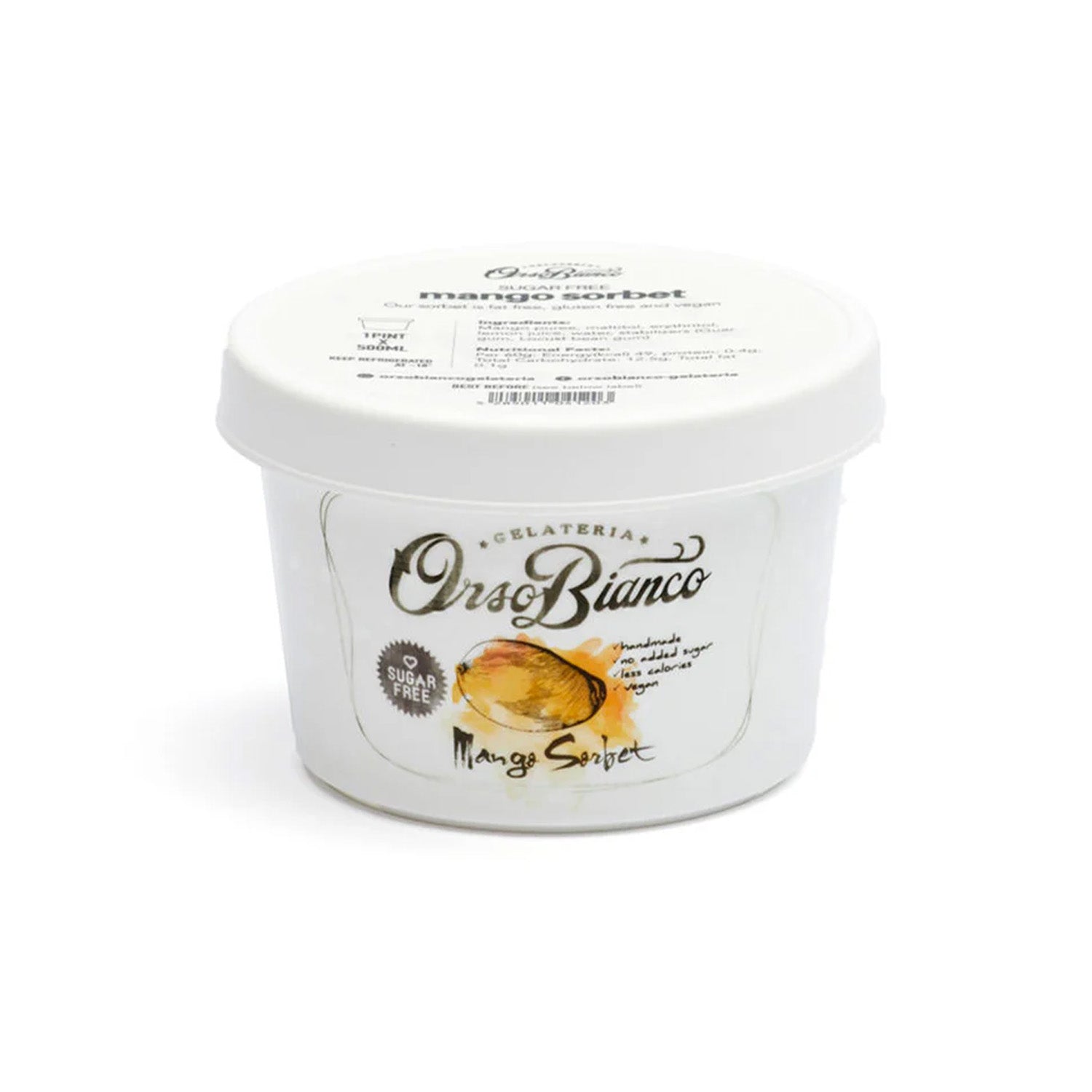 Mango Sorbet 500ml Sugar Free