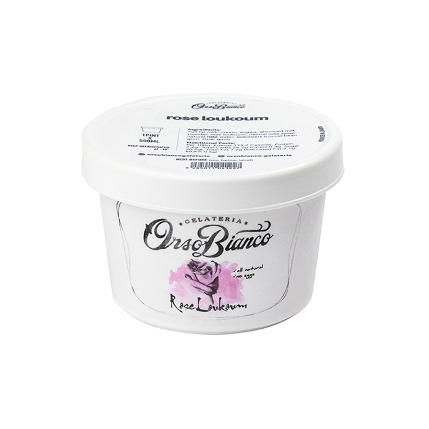 Rose Loukoum Gelato 500ml
