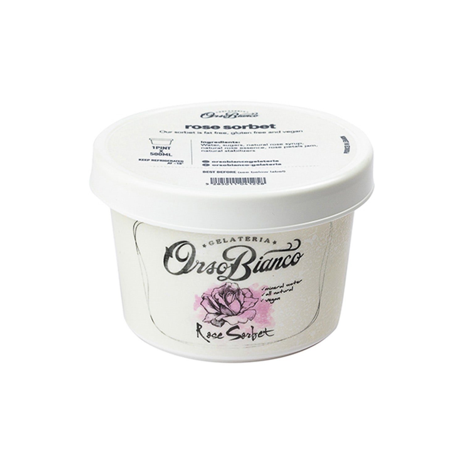 Rose Sorbet 500ml