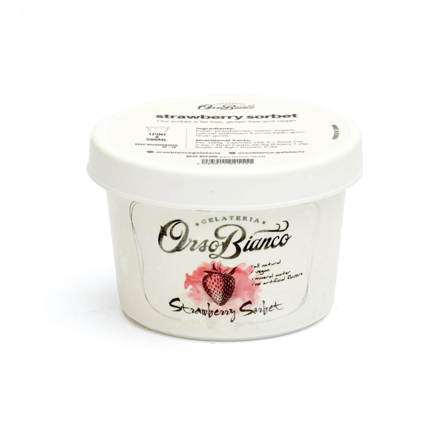 Strawberry Sorbet 500ml